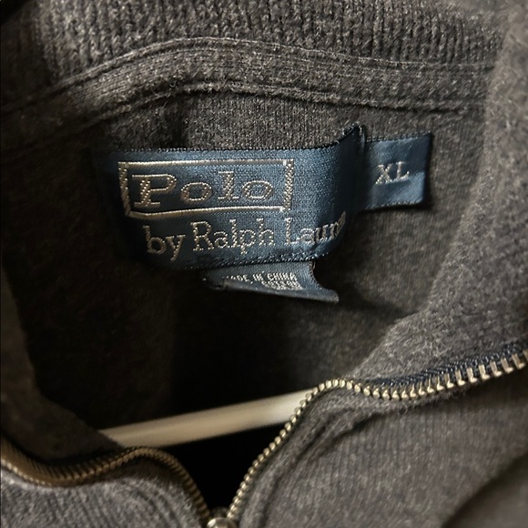 Ralph Lauren Men's Charcoal Zip-Up Sweater - Picture 3 of 8